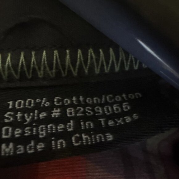 Mens Long Sleeve Shirt XL Red Plaid Snap Down Western Cowboy Rockabilly - Picture 11 of 13